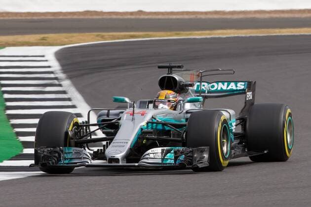 July 14th 2017, Silverstone, Northamptonshire, England; British Formula One Grand Prix, Free Practice; Mercedes AMG Petronas Motorsport driver Lewis Hamilton during first practice xTimxWilliamsx  ActionPlus11901108