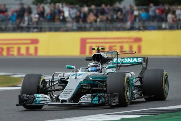 July 14th 2017, Silverstone, Northamptonshire, England; British Formula One Grand Prix, Free Practice; Mercedes AMG Petronas Motorsport driver Valtteri Bottas during first practice xTimxWilliamsx  ActionPlus11901120