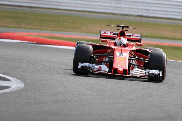 July 14th 2017, Silverstone, Northamptonshire, England; British Formula One Grand Prix, Free Practice; Sebastian Vettel - Scuderia Ferrari SF70H xOctanex  ActionPlus11901492