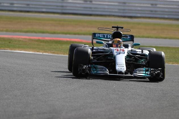 July 14th 2017, Silverstone, Northamptonshire, England; British Formula One Grand Prix, Free Practice; Lewis Hamilton - Mercedes AMG Petronas F1 W08 EQ Energy+ xOctanex  ActionPlus11901500