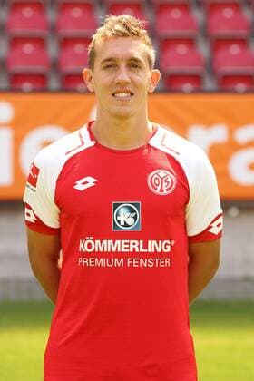 PABLO DE BLASIS 1. FSV MAINZ 05 FUSSBALL, GER, 1.BL, PORTRAETTERMIN 2017 2018, 