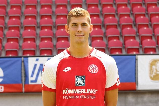 EMIL BERGGREEN 1. FSV MAINZ 05 FUSSBALL, GER, 1.BL, PORTRAETTERMIN 2017 2018, 