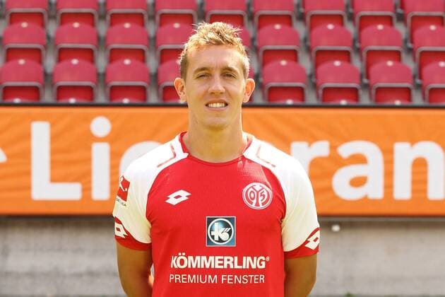 PABLO DE BLASIS 1. FSV MAINZ 05 FUSSBALL, GER, 1.BL, PORTRAETTERMIN 2017 2018, 