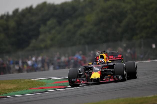 July 15, 2017 - Towcester, United Kingdom - DANIEL RICCIARDO of Australia and Red Bull Racing drives during the third free practice session of the 2017 Formula 1 British Grand Prix in Towcester, United Kingdom. F1 2017 - British Grand Prix - Practice - ZUMAg147 20170715_zap_g147_002 Copyright: xJamesxGasperottix