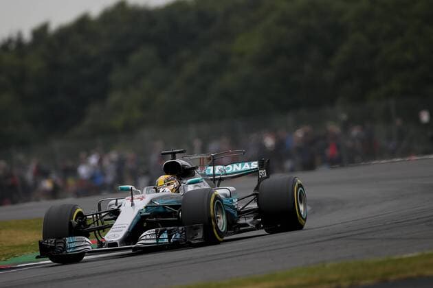 July 15, 2017 - Towcester, United Kingdom - LEWIS HAMILTON of Great Britain and Mercedes AMG Petronas F1 Team drives during the third free practice session of the 2017 Formula 1 British Grand Prix in Towcester, United Kingdom. F1 2017 - British Grand Prix - Practice - ZUMAg147 20170715_zap_g147_011 Copyright: xJamesxGasperottix