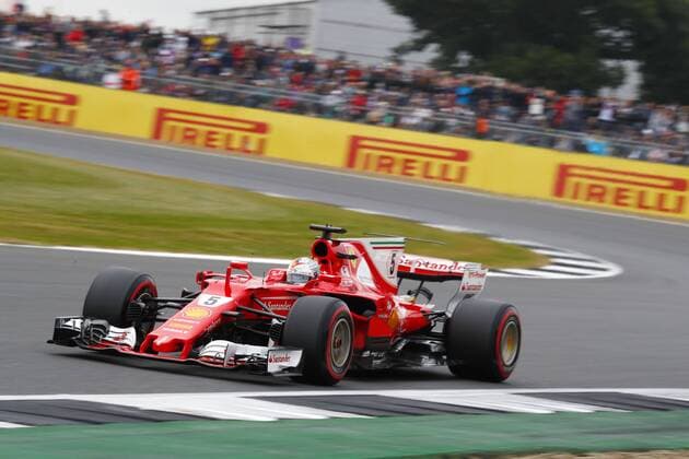 Motorsports: FIA Formula One World Championship WM Weltmeisterschaft 2017, Grand Prix of Great Britain, 5 Sebastian Vettel (GER, Scuderia Ferrari), Silverstone Great Britain xHOCHxZWEIx