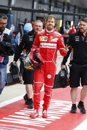 Motorsports: FIA Formula One World Championship WM Weltmeisterschaft 2017, Grand Prix of Great Britain, 5 Sebastian Vettel (GER, Scuderia Ferrari), Silverstone Great Britain xHOCHxZWEIx