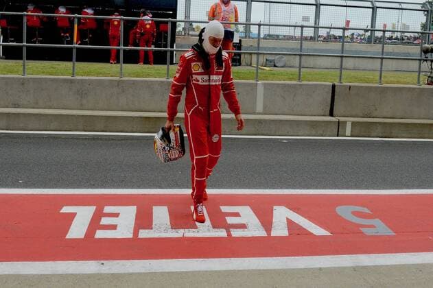 Bilder des Tages - SPORT Sebastian Vettel (GER 5), Scuderia Ferrari, Grosser Preis von England 2017,Qualifying, Motorsport, Formel 1, 15.07.2017, Silverstone Copyright: xAndre Eibner-Pressefotox EP_JAE