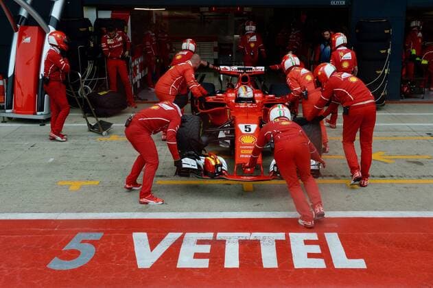 Sebastian Vettel (GER 5), Scuderia Ferrari, Grosser Preis von England 2017,Qualifying, Motorsport, Formel 1, 15.07.2017, Silverstone Copyright: xAndre Eibner-Pressefotox EP_JAE
