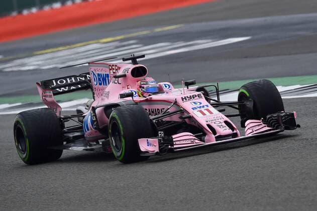Sergio Perez (MEX 11) Sahara Force India F1 Team, Grosser Preis von England 2017,Qualifying, Motorsport, Formel 1, 15.07.2017, Silverstone Copyright: xAndre Eibner-Pressefotox EP_JAE