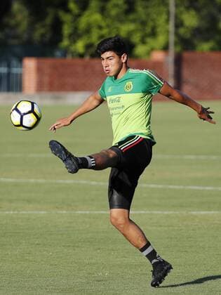 Mexican National soccer team s player Erick Gutierrez during a training of the team held at Trinity University in San Antonio, Texas, USA on 15 July 2017. Mexico will face Curazao in the Golden Cup 2017. MEXICO TRAINING !ACHTUNG: NUR REDAKTIONELLE NUTZUNG!  Copyright: xJosexMendezx JME02 20170715-636357424786246070