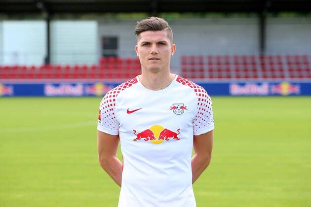 RB Leipzig Fussball Saison 2017-18 Leipzig, 15.07.2017, Fußball, DFL, GER, Porträttermin 2017 2018. , RB LEIPZIG , Im Bild: Marcel Sabitzer. ,