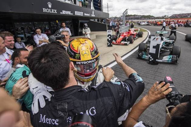 Motorsports: FIA Formula One World Championship WM Weltmeisterschaft 2017, Grand Prix of Great Britain, 44 Lewis Hamilton (GBR, Mercedes AMG Petronas F1 Team), Silverstone Great Britain xHOCHxZWEIx