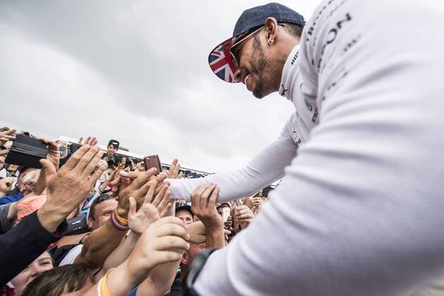 Motorsports: FIA Formula One World Championship WM Weltmeisterschaft 2017, Grand Prix of Great Britain, 44 Lewis Hamilton (GBR, Mercedes AMG Petronas F1 Team), Silverstone Great Britain xHOCHxZWEIx