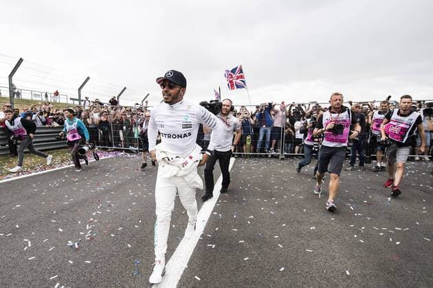 Motorsports: FIA Formula One World Championship WM Weltmeisterschaft 2017, Grand Prix of Great Britain, 44 Lewis Hamilton (GBR, Mercedes AMG Petronas F1 Team), Silverstone Great Britain xHOCHxZWEIx