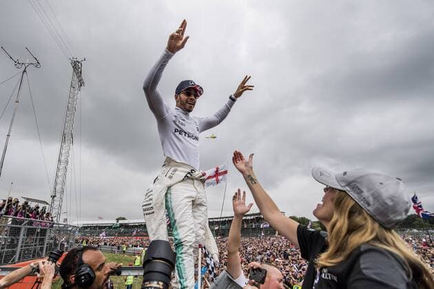 Motorsports: FIA Formula One World Championship WM Weltmeisterschaft 2017, Grand Prix of Great Britain, 44 Lewis Hamilton (GBR, Mercedes AMG Petronas F1 Team), Silverstone Great Britain xHOCHxZWEIx