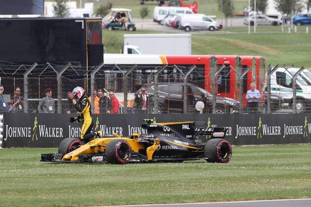 British Grand Prix, Silverstone 13 - 16 July 2017 16.07.2017 - Race, Jolyon Palmer (GBR) Renault F1 Team RS17 retires from the race 