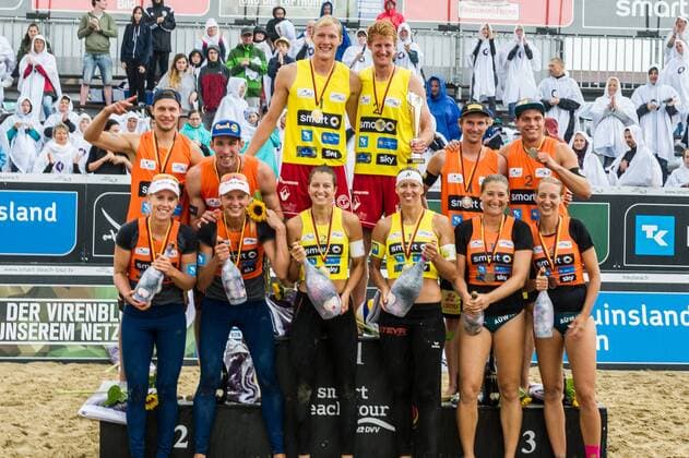 smart Beach Tour 2017 - Supercup Binz am 16.07.2017 Siegerehrung; smart Beach Tour 2017 - Supercup Binz am 16.07.2017, Binz. xPWx