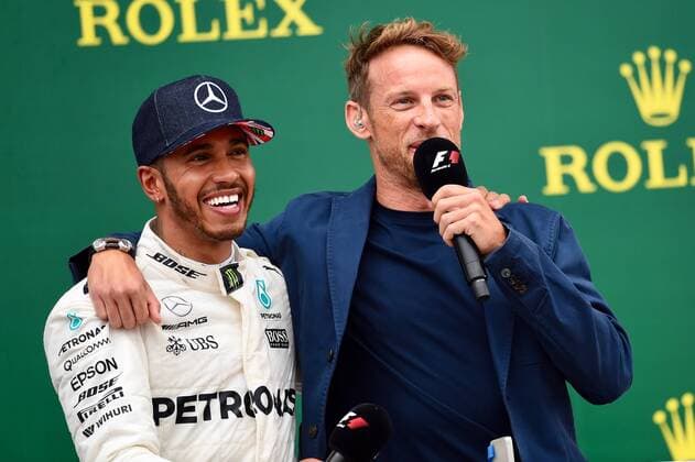 Lewis Hamilton (GB 44), Mercedes AMG Petronas Motorsport, Jenson Button, Grosser Preis von England 2017, Rennen, Motorsport, Formel 1, 16.07.2017, Silverstone Copyright: xAndre Eibner-Pressefotox EP_JAE