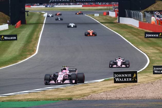 British Grand Prix, Silverstone 13 - 16 July 2017 16.07.2017 - Race, Esteban Ocon (FRA) Sahara Force India F1 VJM10
