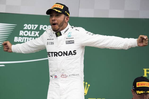 Motorsports: FIA Formula One World Championship WM Weltmeisterschaft 2017, Grand Prix of Great Britain, 44 Lewis Hamilton (GBR, Mercedes AMG Petronas F1 Team), Silverstone Great Britain xHOCHxZWEIx
