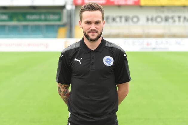 Fußball 3. Liga, Porträttermin 2017 2018 Sportfreunde Lotte am 16.07.2017 im Frimo Stadion in Lotte Videoanalyst Pascal Koopmann (Lotte) MT