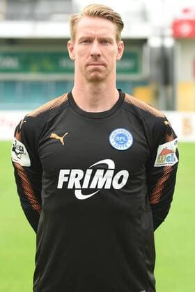 Fußball 3. Liga, Porträttermin 2017 2018 Sportfreunde Lotte am 16.07.2017 im Frimo Stadion in Lotte Torwart David Buchholz (Lotte) MT