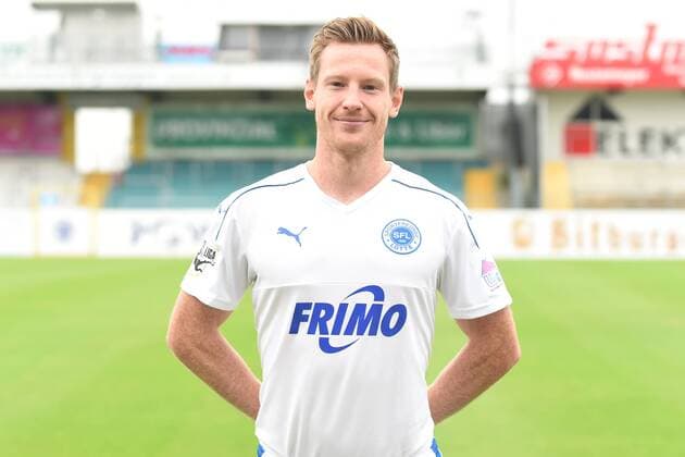 Fußball 3. Liga, Porträttermin 2017 2018 Sportfreunde Lotte am 16.07.2017 im Frimo Stadion in Lotte Tim Wendel (Lotte) MT