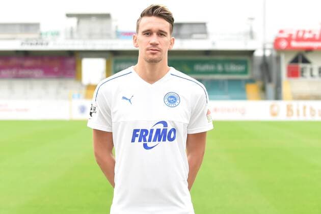 Fußball 3. Liga, Porträttermin 2017 2018 Sportfreunde Lotte am 16.07.2017 im Frimo Stadion in Lotte Matthias Rahn (Lotte) MT