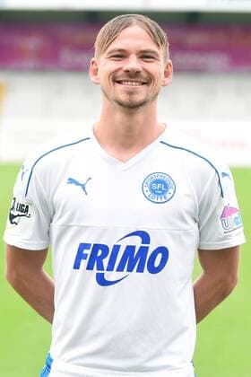 Fußball 3. Liga, Porträttermin 2017 2018 Sportfreunde Lotte am 16.07.2017 im Frimo Stadion in Lotte Kevin Freiberger (Lotte) MT
