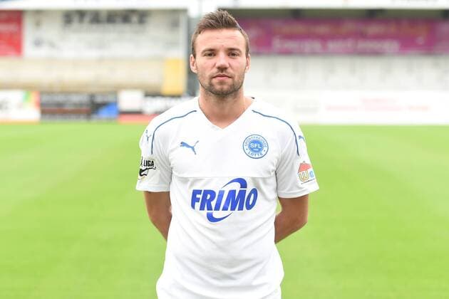 Fußball 3. Liga, Porträttermin 2017 2018 Sportfreunde Lotte am 16.07.2017 im Frimo Stadion in Lotte Jaroslaw Lindner (Lotte) MT