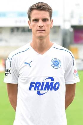 Fußball 3. Liga, Porträttermin 2017 2018 Sportfreunde Lotte am 16.07.2017 im Frimo Stadion in Lotte Jonas Acquistapace (Lotte) MT