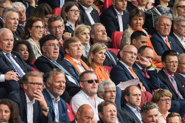 (M) his royal highness King Willem Alexander of The Netherlands ans her royal highness queen Maxima of The Netherlands during the UEFA WEURO 2017 Group A group stage match between The Netherlands and Norway at the Galgenwaard Stadium on July 16, 2017 in Utrecht, The Netherlands Women: The Netherlands v Norway UEFA WEURO 2017 2017 2018 xVIxVIxImagesx xGerritxvanxKeulenxIVx 8238541
