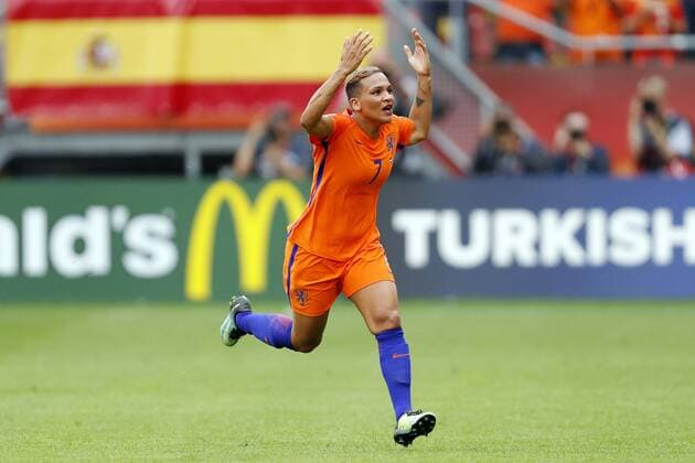 Fußball, Frauen EM, Niederlande - Norwegen Shanice van de Sanden of Holland Women during the UEFA WEURO 2017 Group A group stage match between The Netherlands and Norway at the Galgenwaard Stadium on July 16, 2017 in Utrecht, The Netherlands Women: The Netherlands v Norway UEFA WEURO 2017 2017 2018 xVIxVIxImagesx xMauricexvanxSteenxIVx 8239804