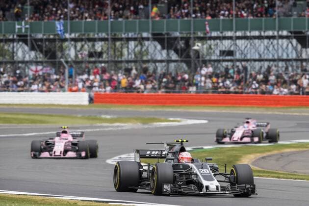 Motorsports: FIA Formula One World Championship WM Weltmeisterschaft 2017, Grand Prix of Great Britain, 20 Kevin Magnussen (DNK, Haas F1 Team), Silverstone Great Britain xHOCHxZWEIx