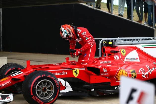 British Grand Prix, Silverstone 13 - 16 July 2017 16.07.2017 - Race, 3rd place Kimi Raikkonen (FIN) Scuderia Ferrari SF70H 