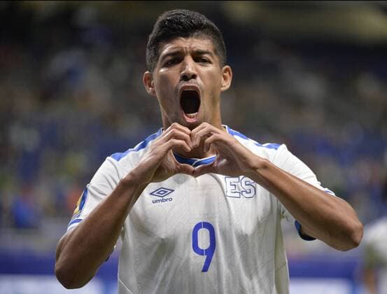 Bilder des Tages - SPORT Fußball, Gold Cup, Jamaica - El Salvador El Salvador forward Nelson Bonilla celebrates his goal against Jamaica during their CONCACAF Gold Cup soccer match between Jamaica and El Salvador at Alamodome estadium in San Antonio 16 July 2017. JAMAICA - EL SALVADOR !ACHTUNG: NUR REDAKTIONELLE NUTZUNG!  Copyright: xDarrenxAbatex SAN01 20170717-636358512562279564
