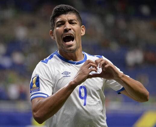 Fußball, Gold Cup, Jamaica - El Salvador El Salvador forward Nelson Bonilla celebrates his goal against Jamaica during their CONCACAF Gold Cup soccer match between Jamaica and El Salvador at Alamodome estadium in San Antonio 16 July 2017. JAMAICA - EL SALVADOR !ACHTUNG: NUR REDAKTIONELLE NUTZUNG!  Copyright: xDarrenxAbatex SAN01 20170717-636358514011382142