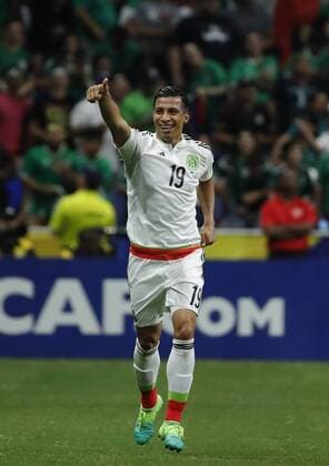 Mexico s Angel Sepulveda celebrate after scoring against Curacao during a Gold Cup match between Mexico and Curacao held at Alamodome Stadium in San Antonio, Texas, USA, 16 July 2017. MEXICO VS. CURACAO !ACHTUNG: NUR REDAKTIONELLE NUTZUNG!  Copyright: xJOSExMENDEZx JME031 20170717-636358594278795940