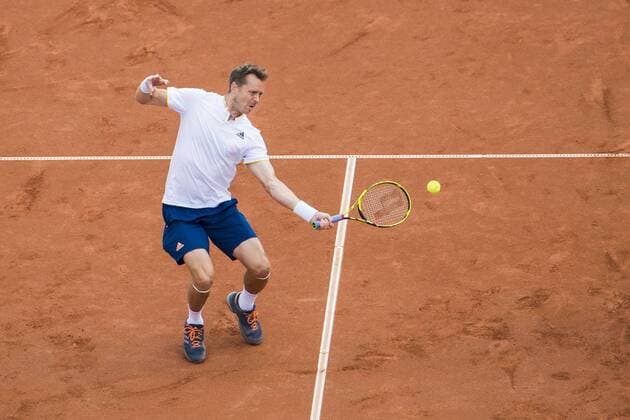 170717 Johan Brunström, Sverige, under dag 2 av Swedish Open den 17 juli 2017 i Bastad.  Copyright: MATHILDAxAHLBERG BB170717MA041