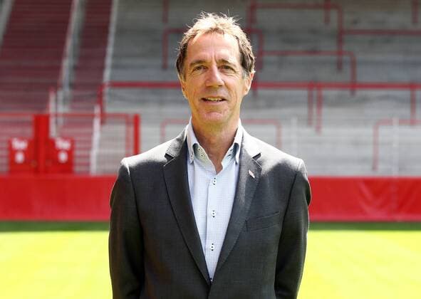 Sportdirektor Manager Jürgen Schulte Fußball Fussball 2.Bundesliga Herren DFL Porträttermin Saison 2017 2018 17.07.2017 1.FC Union Berlin FCU , Porträt, Vorstellung, Präsentation, Pressetermin