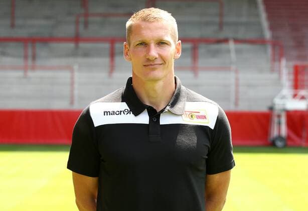 Athletiktrainer Martin Krüger Fußball Fussball 2.Bundesliga Herren DFL Porträttermin Saison 2017 2018 17.07.2017 1.FC Union Berlin FCU , Porträt, Vorstellung, Präsentation, Pressetermin