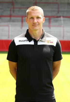 Athletiktrainer Martin Krüger Fußball Fussball 2.Bundesliga Herren DFL Porträttermin Saison 2017 2018 17.07.2017 1.FC Union Berlin FCU , Porträt, Vorstellung, Präsentation, Pressetermin