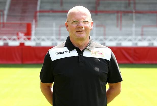 Betreuer Sven Weinel Fußball Fussball 2.Bundesliga Herren DFL Porträttermin Saison 2017 2018 17.07.2017 1.FC Union Berlin FCU , Porträt, Vorstellung, Präsentation, Pressetermin