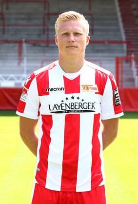Kristian Pedersen Fußball Fussball 2.Bundesliga Herren DFL Porträttermin Saison 2017 2018 17.07.2017 1.FC Union Berlin FCU , Porträt, Vorstellung, Präsentation, Pressetermin