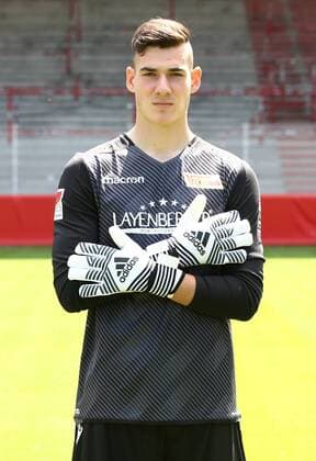 Torwart Lennart Moser Fußball Fussball 2.Bundesliga Herren DFL Porträttermin Saison 2017 2018 17.07.2017 1.FC Union Berlin FCU , Porträt, Vorstellung, Präsentation, Pressetermin