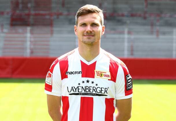 Michael Parensen Fußball Fussball 2.Bundesliga Herren DFL Porträttermin Saison 2017 2018 17.07.2017 1.FC Union Berlin FCU , Porträt, Vorstellung, Präsentation, Pressetermin