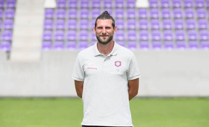 Fussball 2.Bundesliga Aue, 17.07.2017, Erzgebirgsstadion, Fussball, 2.Bundesliga, FC Erzgebirge Aue , GER, Porträttermin 2017 2018 , Im Bild: Co-Trainer Robin Lenk ,