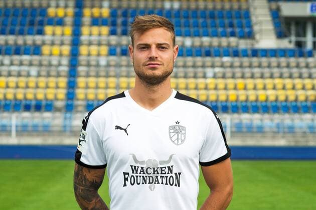 Porträt: Fußball, GER, 3.Liga, Porträttermin 2017 2018, FC Carl Zeiss Jena, Timmy Thiele Ernst Abbe Sportfeld