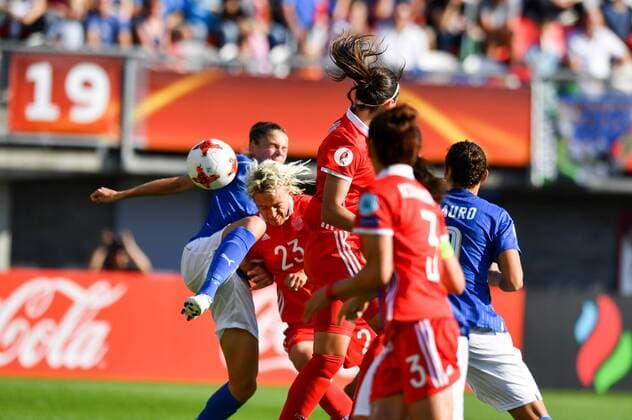 Elena Morozova (Russland) (23) Köpft zum 0:2, Fussball, UEFA Women s EURO 2017, Italien - Russland, xmkx